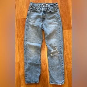 Levi Strauss Wedgie Straight Size 24 Women Jeans Light Denim
